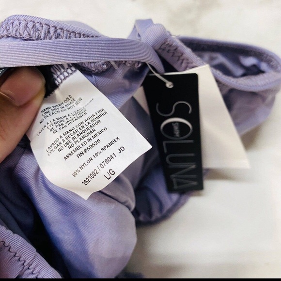 NWT Soluna Under the Sun Light Purple Large One Piece swimsuit. MSRP $118 - Picture 6 of 6